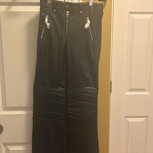 Zara Leather Biker Pants